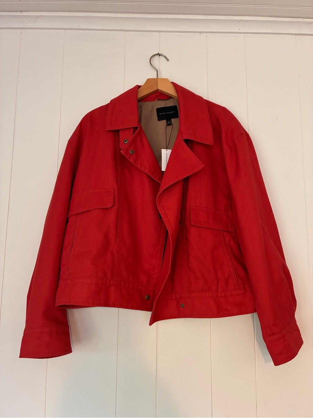 NWT Banana Republic Burnt Orange Utility Cropped Jacket